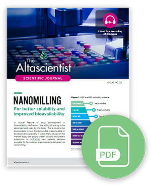 Nanomilling - For better solubility and improved bioavailability