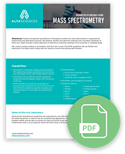 Bioanalysis of Biologics using Mass Spectrometry