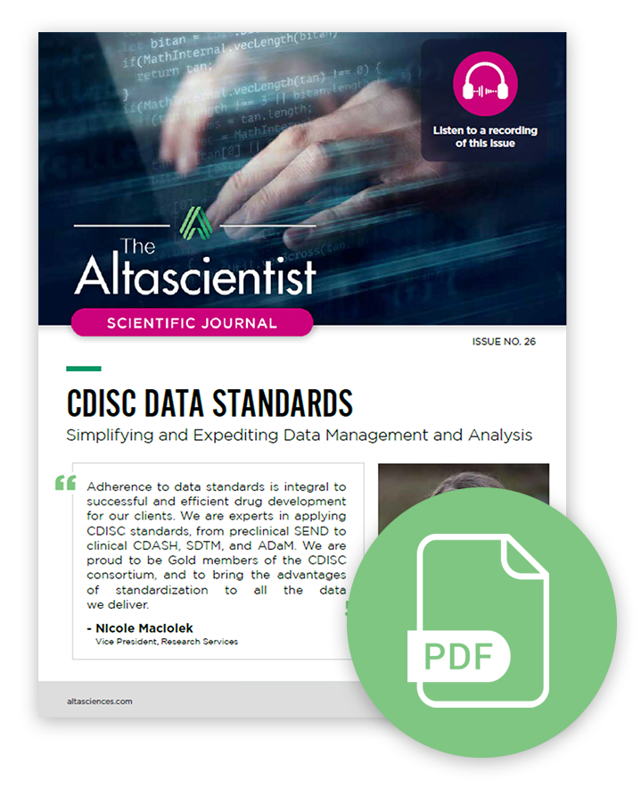 Altascientist Issue 26 on CIDSC Data Standards