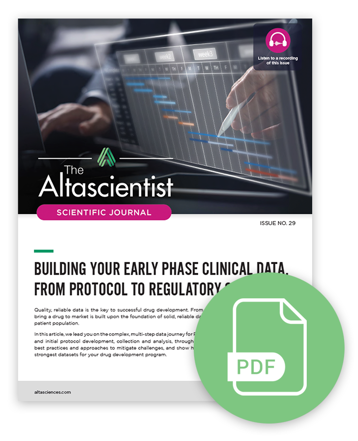 Building Your Early Phase Clinical Data - The Altascientist Scientific Journal