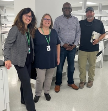 L-R: Dr. Lynne Le Sauteur, Dr. Susan Ohorodnik, Ian Vanterpool, and Michael Qualls, 2023