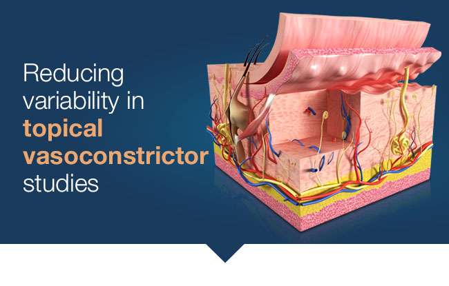 Reducing variability in topical vasoconstrictor studies