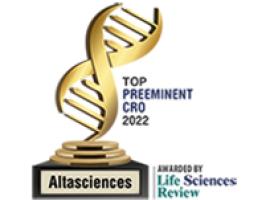 Life Sciences Review Top Preeminent CRO 2022 Award
