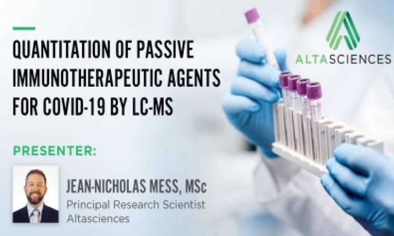 Quantitation of Passive Immunotherapeutic Agents for COVID-19 by LC-MS