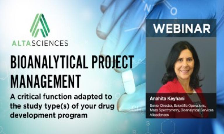 Bioanalytical Project Management  — a Critical Function Adapted to the Study Type(s) of Your Drug Development Program