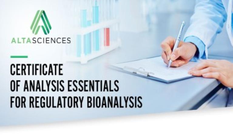 Certificate of Analysis Essentials for Regulated Bioanalysis