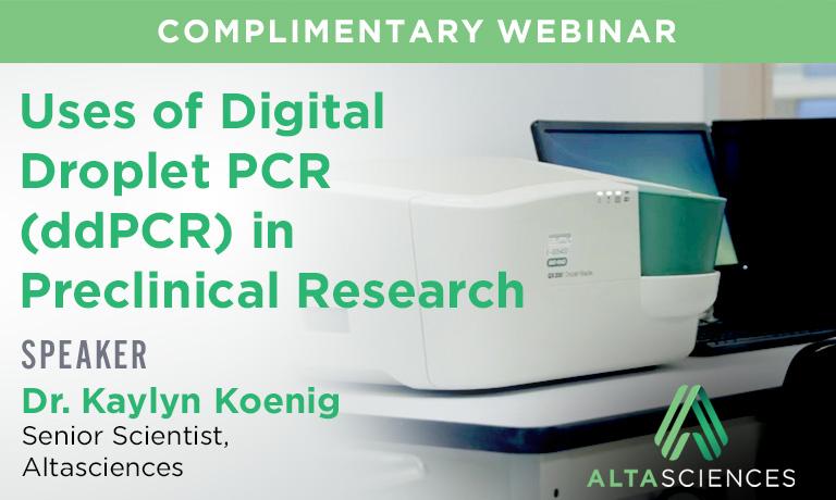 Webinar—Uses of digital droplet PCR (ddPCR) in preclinical research