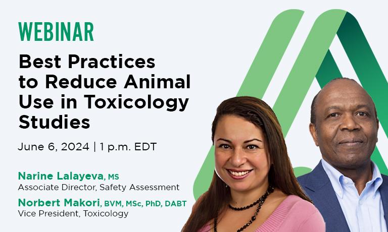 Webinar—Best Practices to Reduce Animal Use in Toxicology Studies