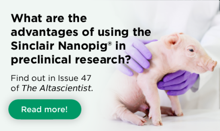 ISSUE NO. 47 — Size Matters: The Sinclair Nanopig® as a Translational Non-Rodent Model in Preclinical Research