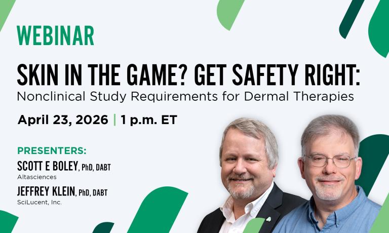 Skin in the Game? Get Safety Right: Nonclinical Study Requirements for Dermal Therapies